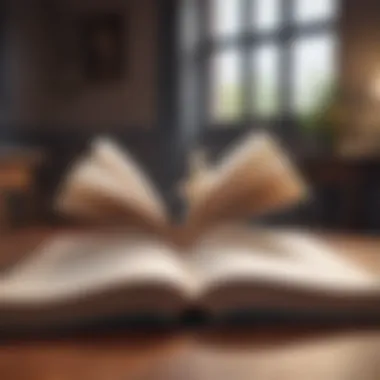 Exploring Self-Relationship Dynamics An open book with pages turning, symbolizing the exploration of self-relationship dynamics
