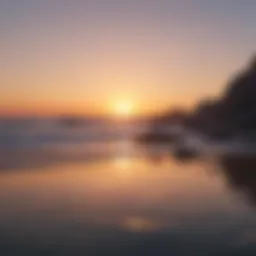 A serene sunset symbolizing the end of the weekend