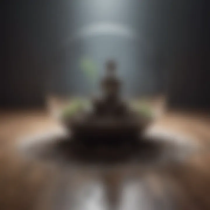 Symbolic representation of life's emptiness