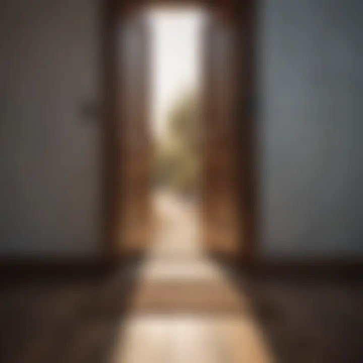 A key unlocking a door, representing strategies for liberation from confinement