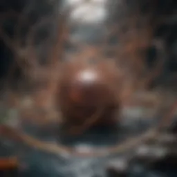 An abstract representation of perfection and chaos intertwined.