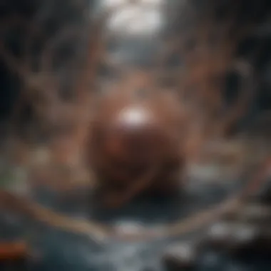 An abstract representation of perfection and chaos intertwined.