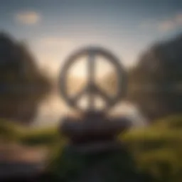 A serene landscape symbolizing peace and healing
