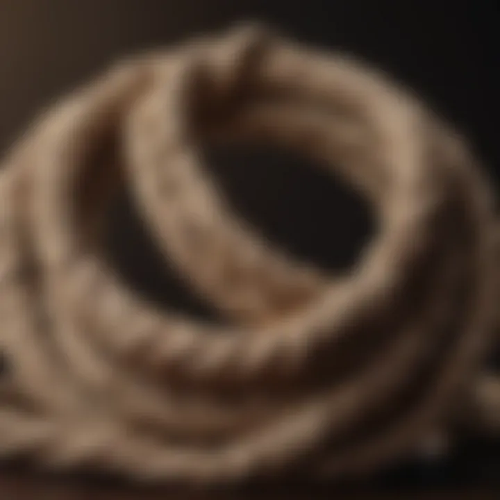 A tangled rope representing complex emotional struggles.