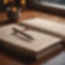An open gratitude journal with a pen resting on it