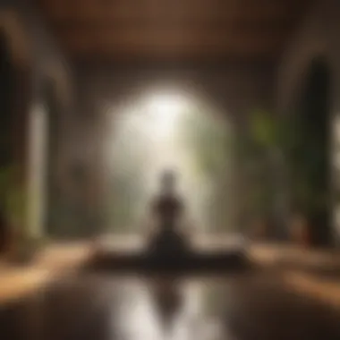 A Sanctuary for Meditation Serene environment encouraging relaxation and meditation