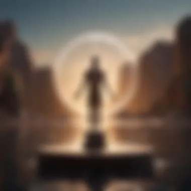 Visual metaphor for stress reduction and balance