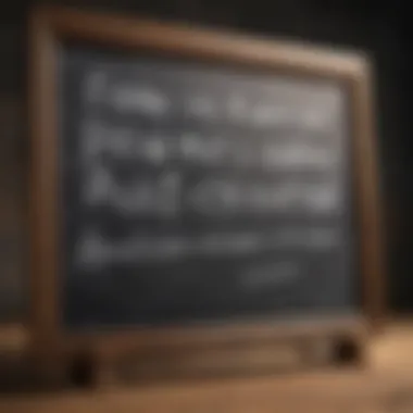 A motivational quote on a chalkboard