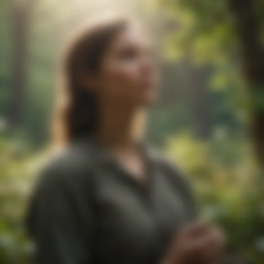 A serene landscape illustrating mindfulness and tranquility