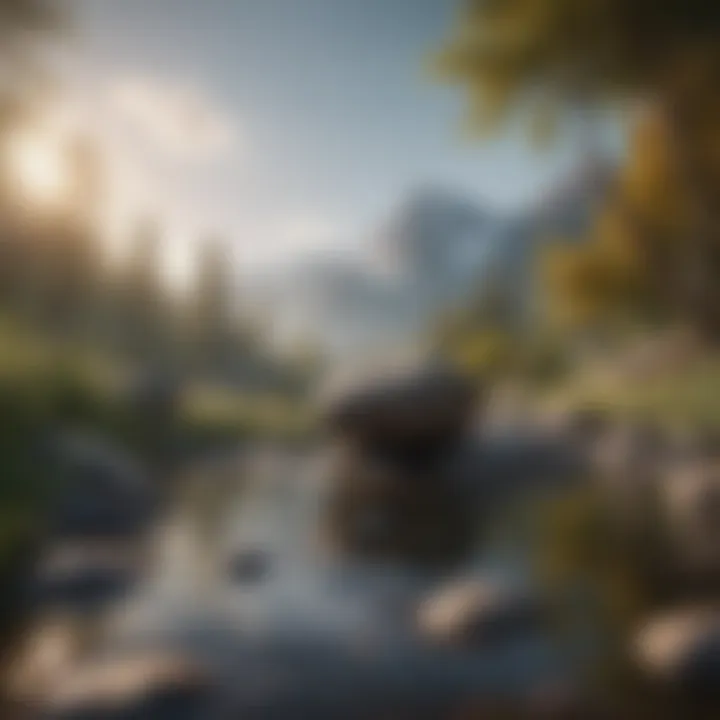 A serene landscape symbolizing tranquility and peace