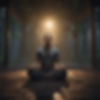 Meditation for Nighttime Calm Visualization of a serene meditation practice