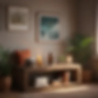 A cozy corner with a warm drink, illustrating self-care