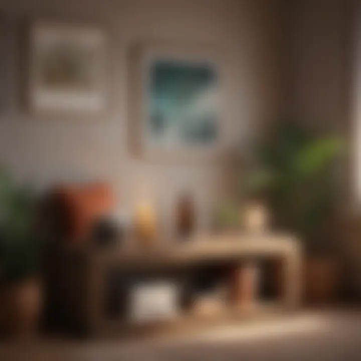 A cozy corner with a warm drink, illustrating self-care