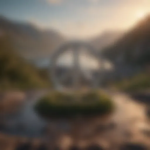 A serene landscape symbolizing peace and recovery