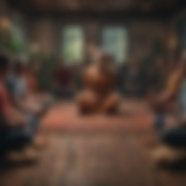 A supportive group gathering for discussion