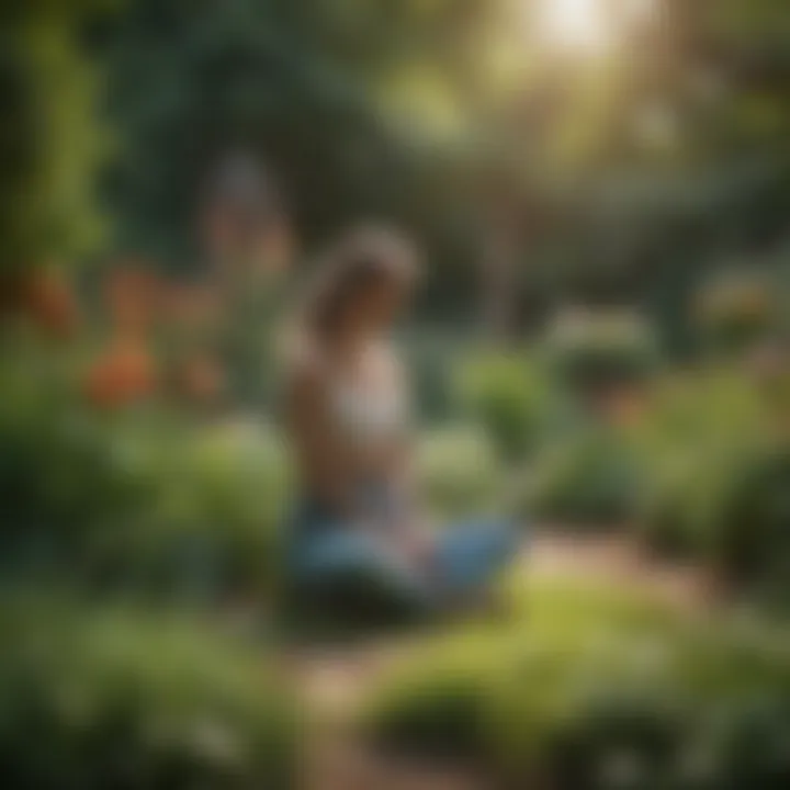 A vibrant garden symbolizing personal growth