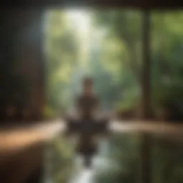 Tranquil space for meditation